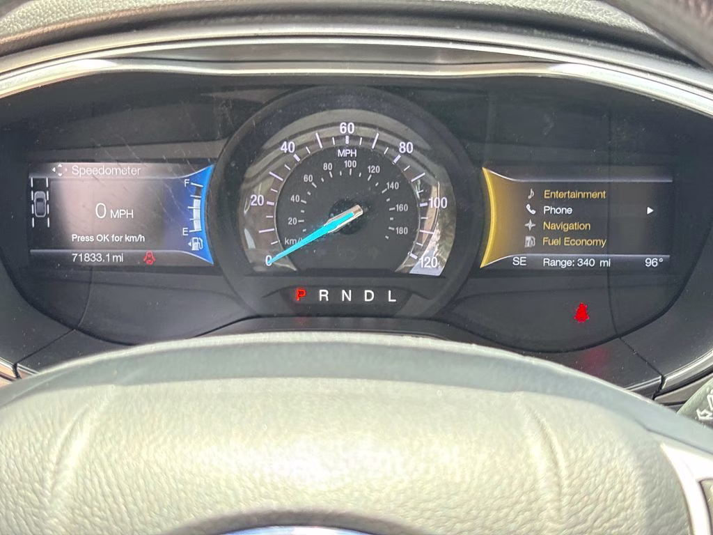 2020 White Platinum Clearcoat Metallic Ford Fusion Hybrid SE FWD Sedan