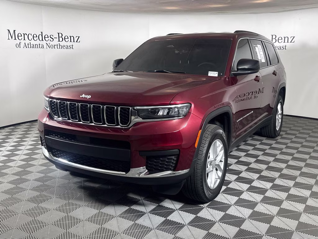 2025 Velvet Red Pearlcoat Jeep Grand Cherokee L Laredo 4X4 SUV