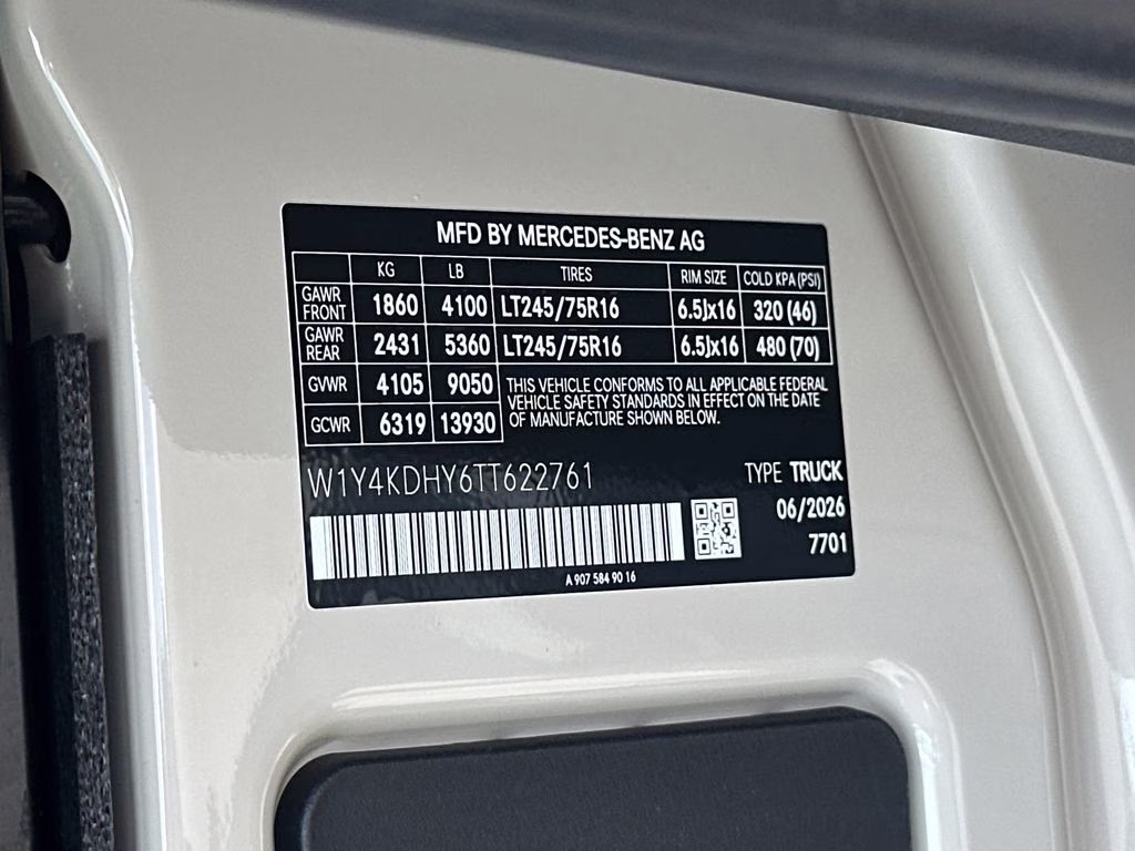 2026 Pebble Mercedes-Benz Sprinter 2500 Cargo 170 WB RWD Van