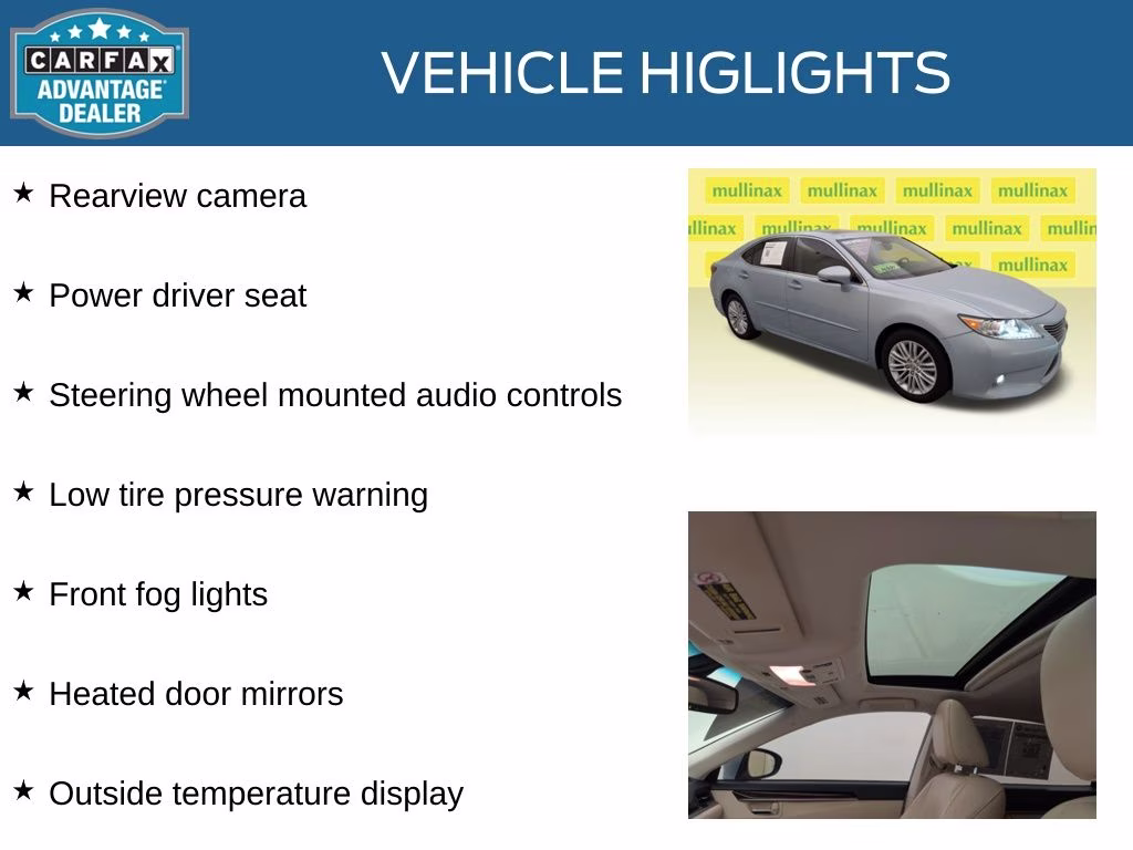 2014 Cerulean Blue Metallic Lexus ES 350 FWD Sedan