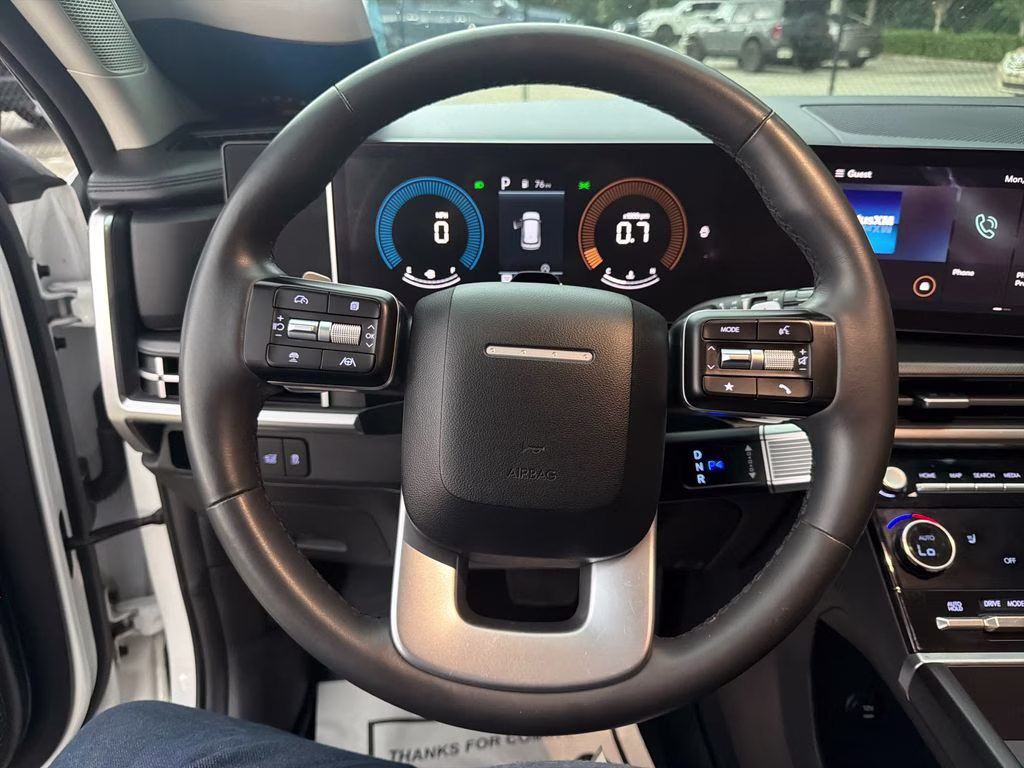 2024 Serenity White Hyundai Santa Fe SEL AWD SUV