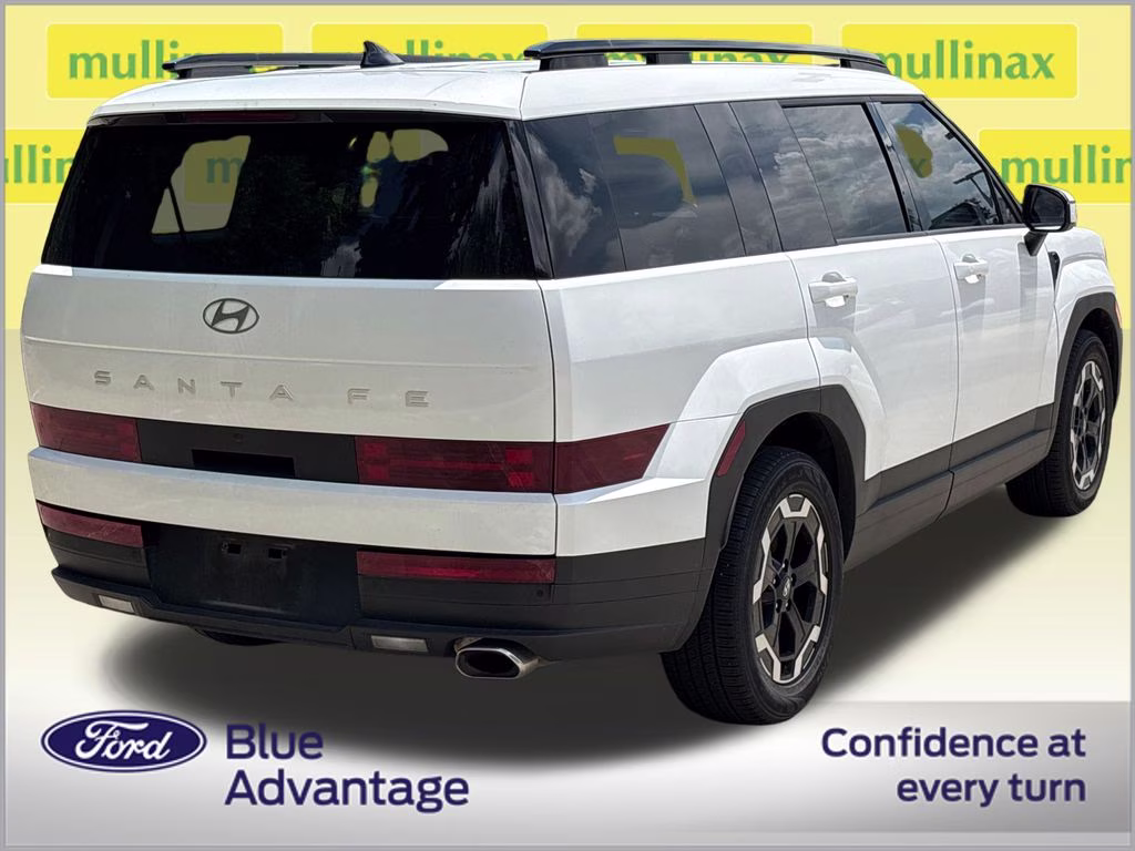 2024 Serenity White Hyundai Santa Fe SEL AWD SUV