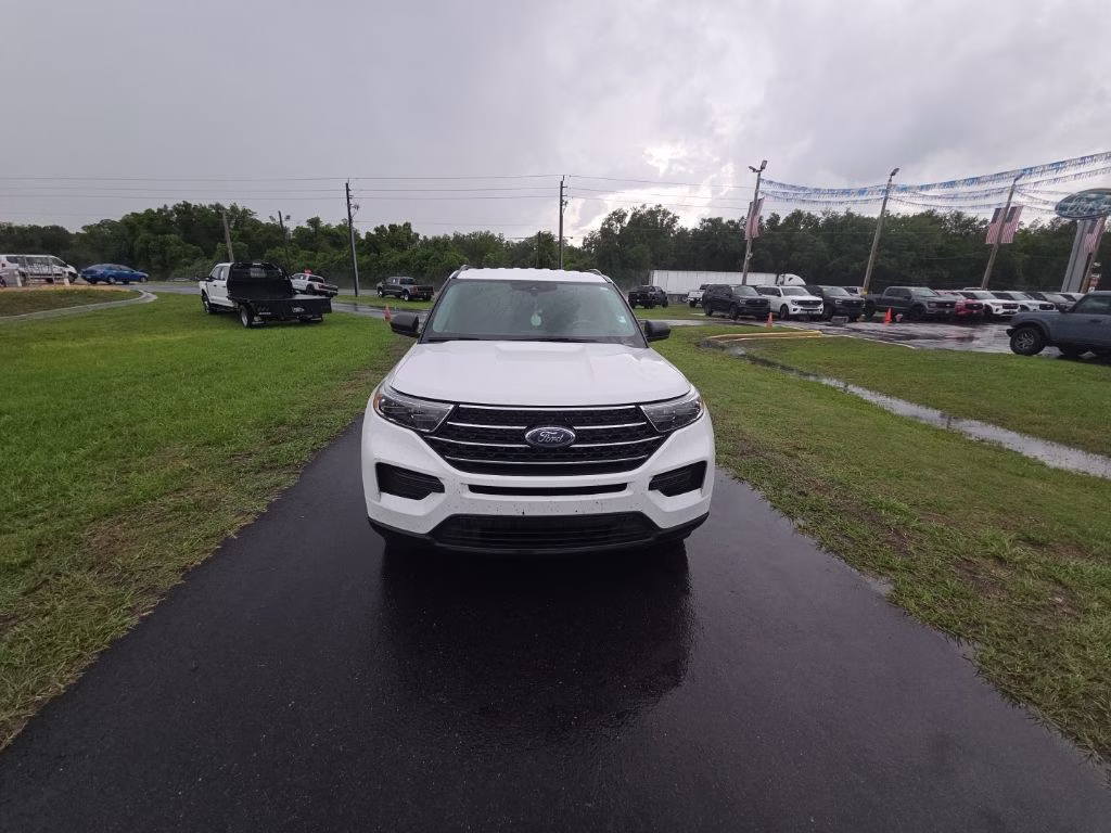 2021 Oxford White Ford Explorer XLT RWD SUV