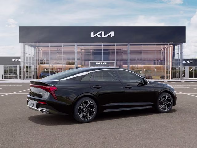 2026 Aurora Black Pearl Kia K5 GT-Line AWD Sedan