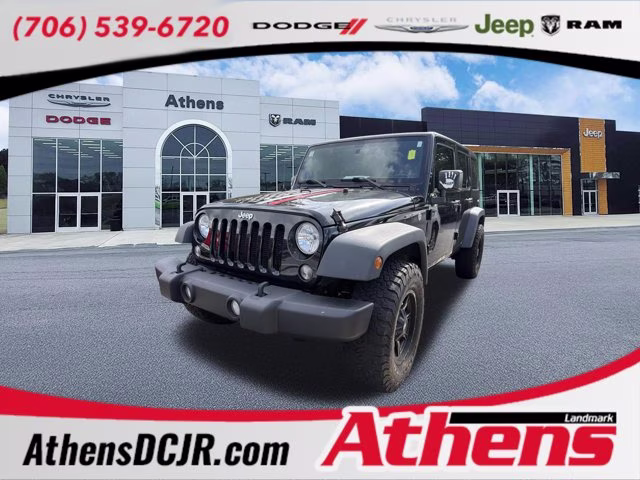 2017 Black Clearcoat Jeep Wrangler Unlimited Sport 4X4 Convertible