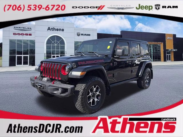 2021 Black Clearcoat Jeep Wrangler Unlimited Rubicon 4X4 Convertible