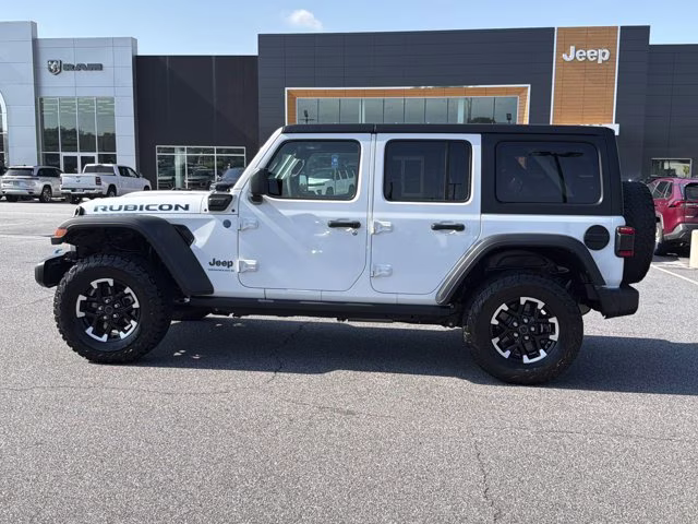 2024 Bright White Clearcoat Jeep Wrangler 4xe Rubicon 4X4 Convertible