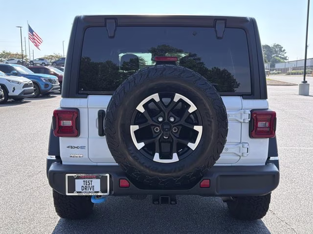 2024 Bright White Clearcoat Jeep Wrangler 4xe Rubicon 4X4 Convertible