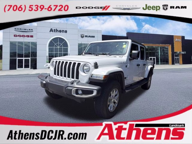 2023 Bright White Clearcoat Jeep Gladiator Sport S 4X4 Truck