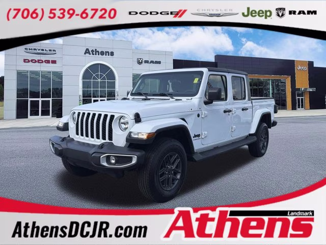 2023 Bright White Clearcoat Jeep Gladiator Sport S 4X4 Truck