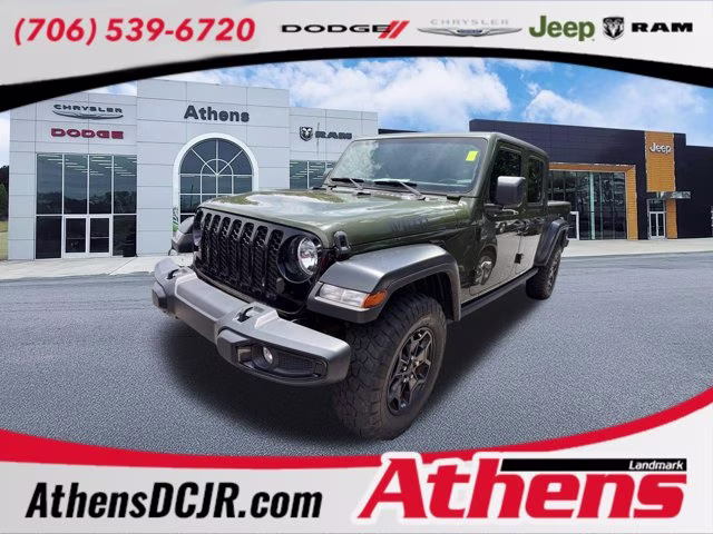 2021 Sarge Green Clearcoat Jeep Gladiator Willys 4X4 Truck