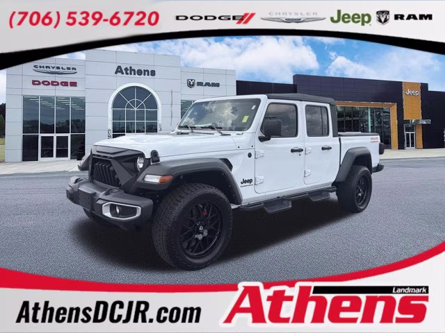 2023 Bright White Clearcoat Jeep Gladiator Sport 4X4 Truck