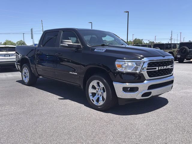 2022 Diamond Black Crystal Pearlcoat Ram 1500 Big Horn 4X4 Truck