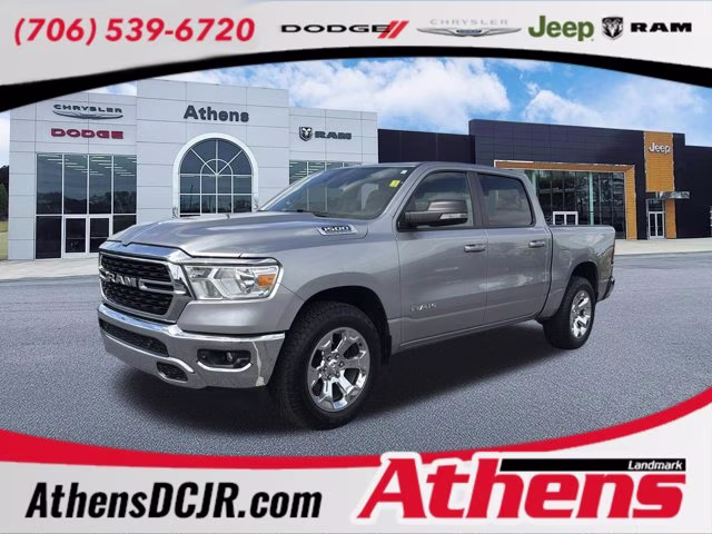 2022 Billet Silver Metallic Clearcoat Ram 1500 Big Horn 4X4 Truck