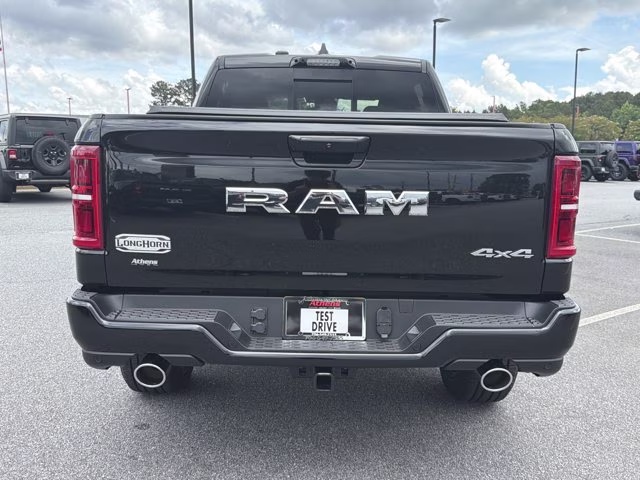 2026 Diamond Black Crystal Pearlcoat Ram 1500 Longhorn 4X4 Truck