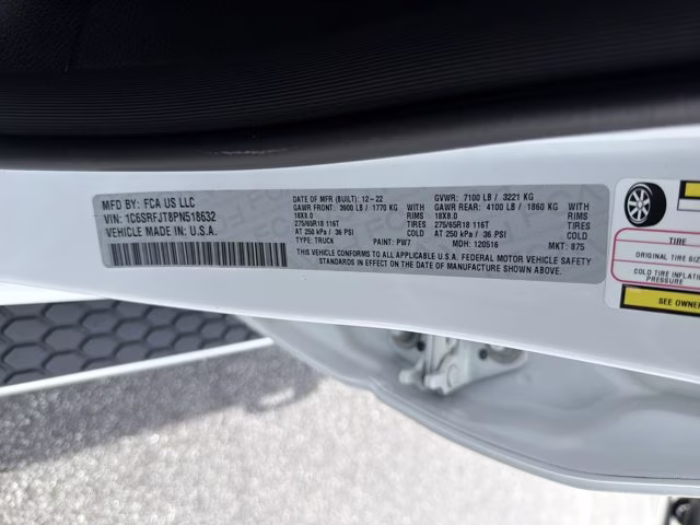 2023 Bright White Clearcoat Ram 1500 Laramie 4X4 Truck