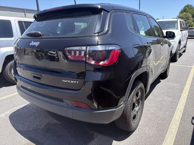 2021 Diamond Black Crystal Pearlcoat Jeep Compass Sport 4X4 SUV