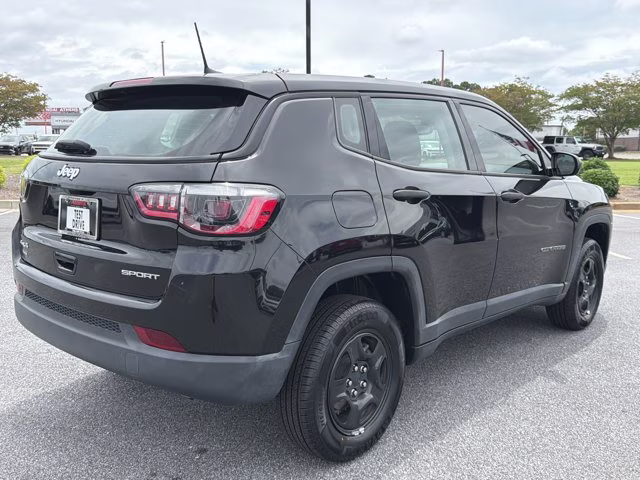2021 Diamond Black Crystal Pearlcoat Jeep Compass Sport 4X4 SUV
