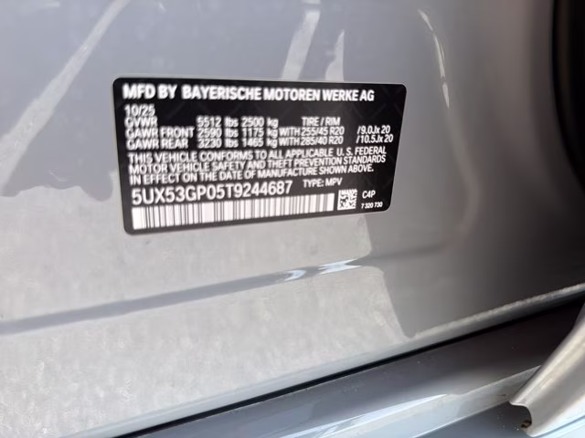 2026 Brooklyn Grey Metallic BMW X3 30 xDrive AWD SUV
