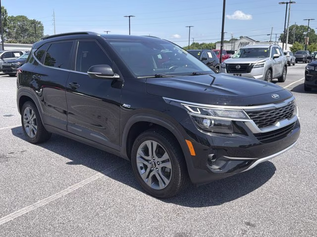 2021 Cherry Black Kia Seltos S AWD SUV