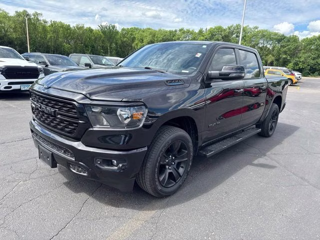 2023 Diamond Black Crystal Pearlcoat Ram 1500 Big Horn 4X4 Truck