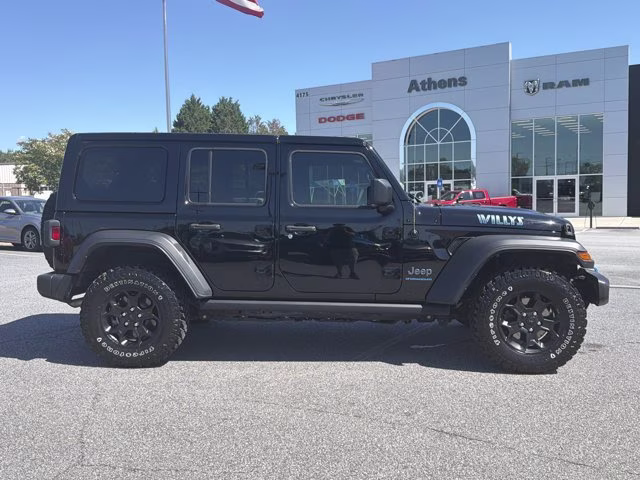 2023 Black Clearcoat Jeep Wrangler 4xe Willys 4xe 4X4 Convertible