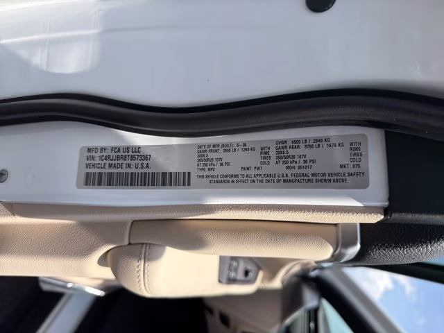 2026 Bright White Clearcoat Jeep Grand Cherokee L Limited RWD SUV