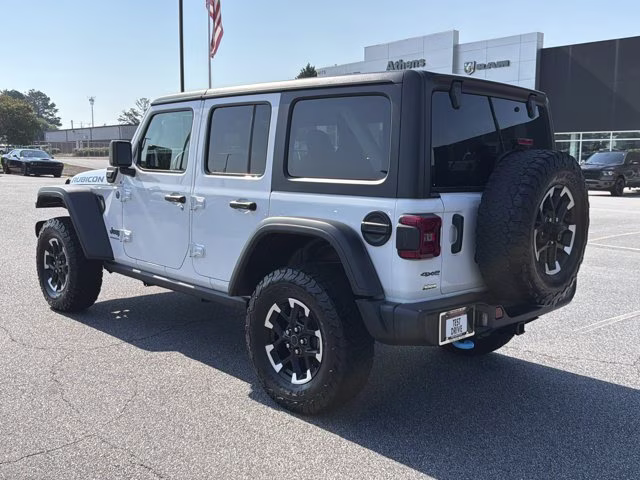 2024 Bright White Clearcoat Jeep Wrangler 4xe Rubicon 4X4 Convertible