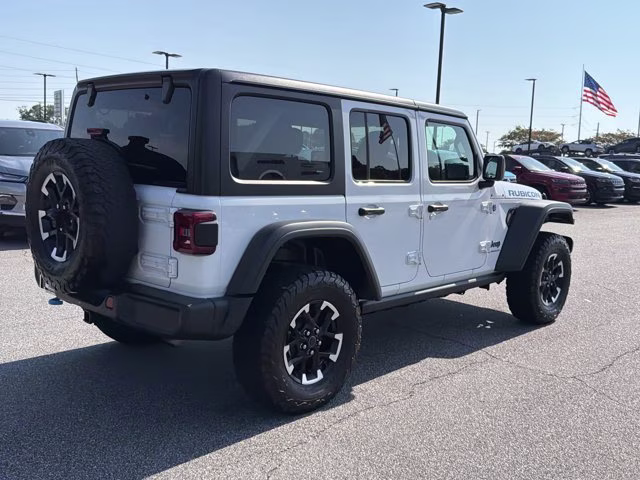 2024 Bright White Clearcoat Jeep Wrangler 4xe Rubicon 4X4 Convertible