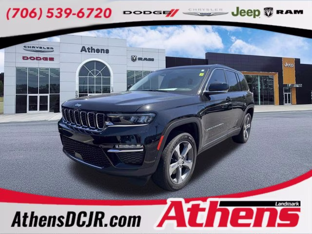 2022 Diamond Black Crystal Pearlcoat Jeep Grand Cherokee 4xe 4xe 4X4 SUV