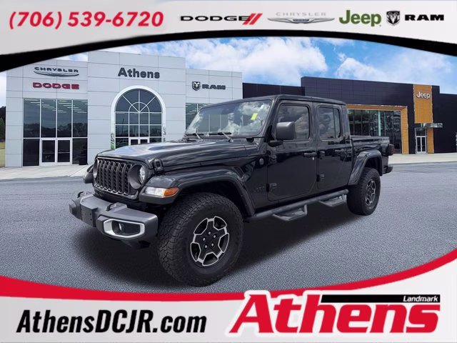 2024 Black Clearcoat Jeep Gladiator Sport S 4X4 Truck