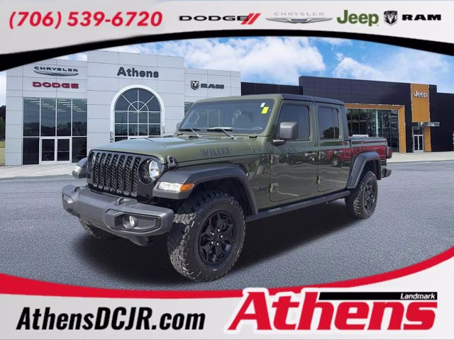 2021 Sarge Green Clearcoat Jeep Gladiator Willys 4X4 Truck