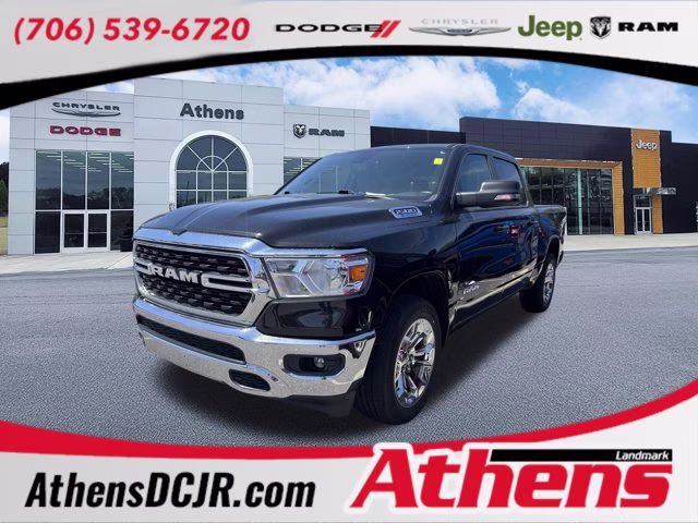 2022 Diamond Black Crystal Pearlcoat Ram 1500 Big Horn 4X4 Truck