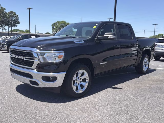 2022 Diamond Black Crystal Pearlcoat Ram 1500 Big Horn 4X4 Truck