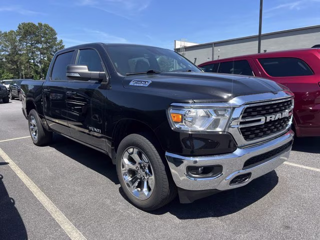2022 Diamond Black Crystal Pearlcoat Ram 1500 Big Horn 4X4 Truck