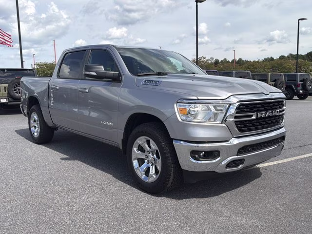 2022 Billet Silver Metallic Clearcoat Ram 1500 Big Horn 4X4 Truck