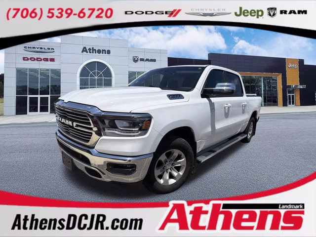 2023 Bright White Clearcoat Ram 1500 Laramie 4X4 Truck