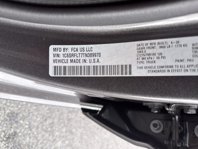 2026 Granite Crystal Metallic Clearcoat Ram 1500 Rebel 4X4 Truck