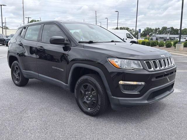 2021 Diamond Black Crystal Pearlcoat Jeep Compass Sport 4X4 SUV
