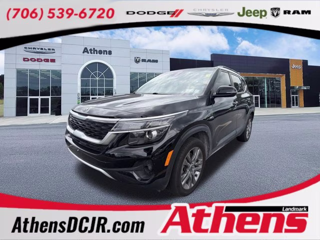 2021 Cherry Black Kia Seltos S AWD SUV