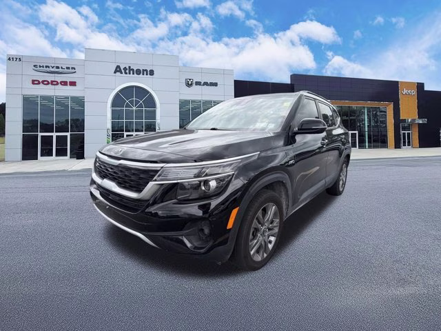 2021 Cherry Black Kia Seltos S AWD SUV