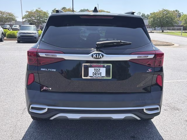 2021 Cherry Black Kia Seltos S AWD SUV