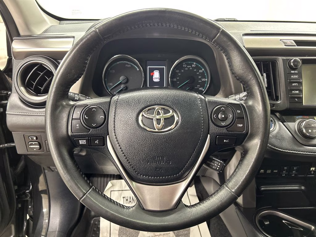 2018 Black Sand Pearl Toyota RAV4 Hybrid XLE AWD SUV