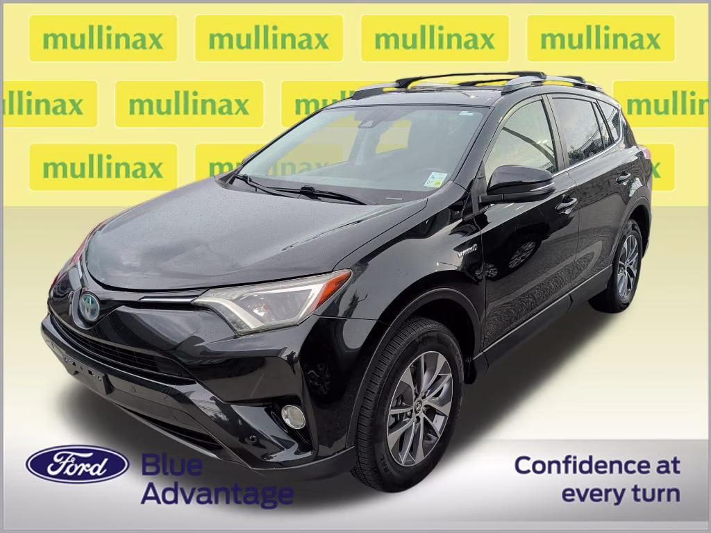 2018 Black Sand Pearl Toyota RAV4 Hybrid XLE AWD SUV