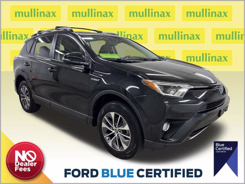 2018 Black Sand Pearl Toyota RAV4 Hybrid XLE AWD SUV