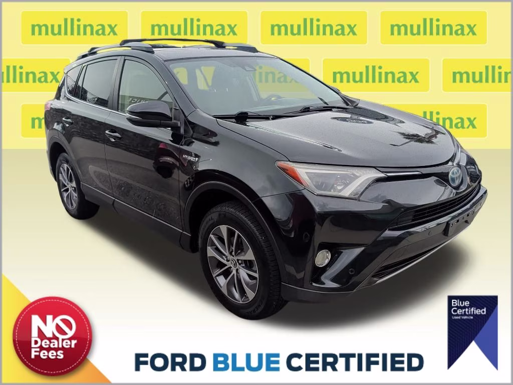 2018 Black Sand Pearl Toyota RAV4 Hybrid XLE AWD SUV