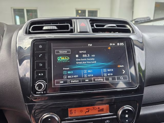 2023 Starlight Silver Metallic w/Black Roof Mitsubishi Mirage G4 Black Edition FWD Sedan