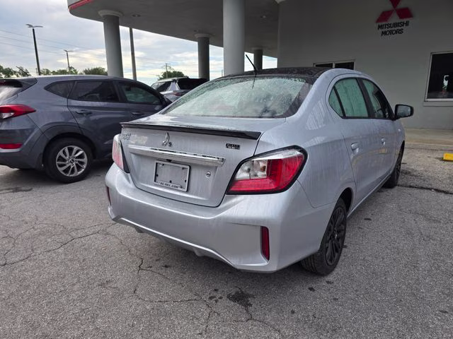 2023 Starlight Silver Metallic w/Black Roof Mitsubishi Mirage G4 Black Edition FWD Sedan