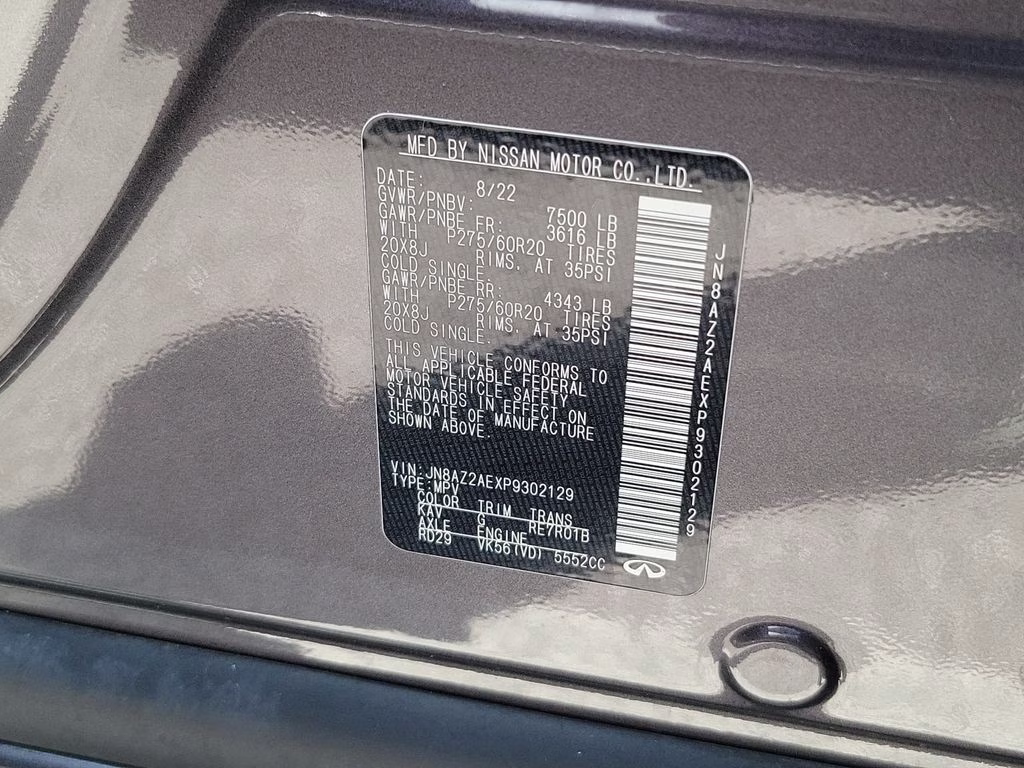 2023 Anthracite Gray INFINITI QX80 LUXE 4X4 SUV