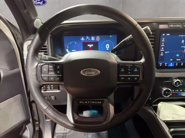 2023 Star White Metallic Tri-Coat Ford Super Duty F-350 SRW Platinum 4X4 Truck